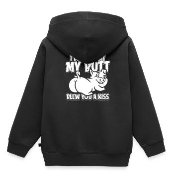 Éleveur de porcs - Sweat Premium à capuche enfant bio - noir - Dos - AI Model Kid Male (0cm)