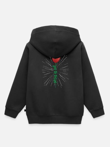 Tulpen Tulpen - Kinder Premium Organic Hoodie - Schwarz