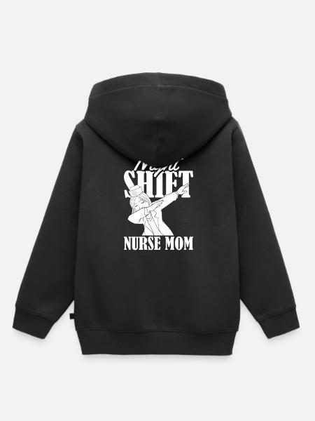 Krankenschwester Nachtschicht - Kinder Premium Organic Hoodie - Schwarz