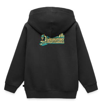 Biologie Biologiste Microscope - Sweat Premium à capuche enfant bio - noir - Dos - AI Model Kid Male (0cm)