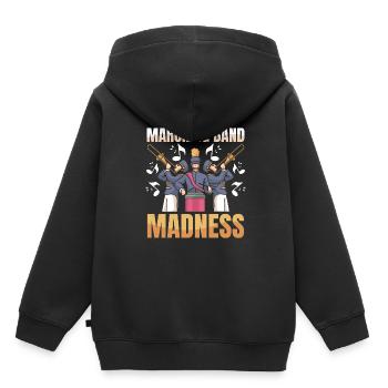 Fanfahrenzug Spielmannszug Wahnsinn - Kinder Premium Organic Hoodie - Schwarz - Hinten - AI Model Kid Male (0cm)