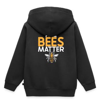 Apiculteurs, apiculteurs - Sweat Premium à capuche enfant bio - noir - Dos - AI Model Kid Male (0cm)