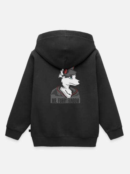 Furry Fandom Fursuits - Kinder Premium Organic Hoodie - Schwarz