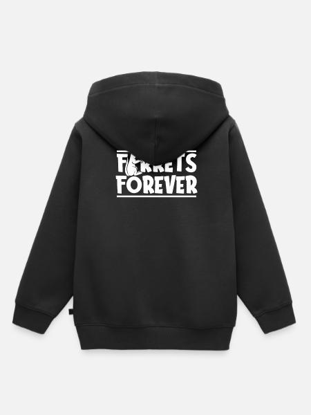 Frettchen Iltis Für Immer - Kinder Premium Organic Hoodie - Schwarz