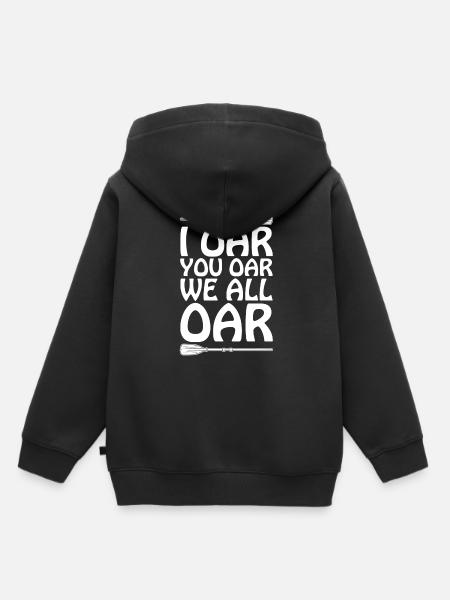 Rafting Witzig Wildwasser Rafting - Kinder Premium Organic Hoodie - Schwarz