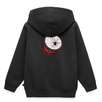 Fanfahrenzug Spielmannszug Trommel - Kinder Premium Organic Hoodie - Schwarz - Hinten - AI Model Kid Male (0cm)