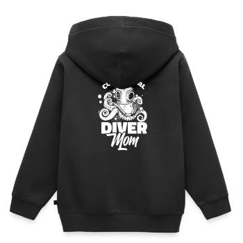 Plongeurs Plongée commerciale - Sweat Premium à capuche enfant bio - noir - Dos - AI Model Kid Male (0cm)