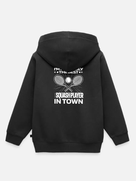 Squash - Kinder Premium Organic Hoodie - Schwarz