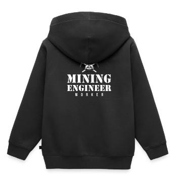 Engineer Mining Engineer - Kids Premium Organic Hoodie - black - Back - AI Model Kid Male (0cm)