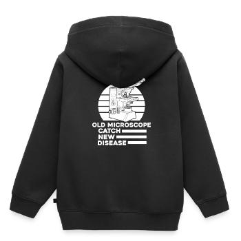 Biologie Biologe - Kinder Premium Organic Hoodie - Schwarz - Hinten - AI Model Kid Male (0cm)