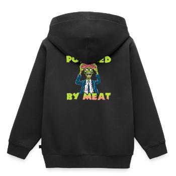 Zombie Halloween - Kinder Premium Organic Hoodie - Schwarz - Hinten - AI Model Kid Male (0cm)