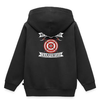 Bogenschießen Bogensport Bogenschütze Champion - Kinder Premium Organic Hoodie - Schwarz - Hinten - AI Model Kid Male (0cm)