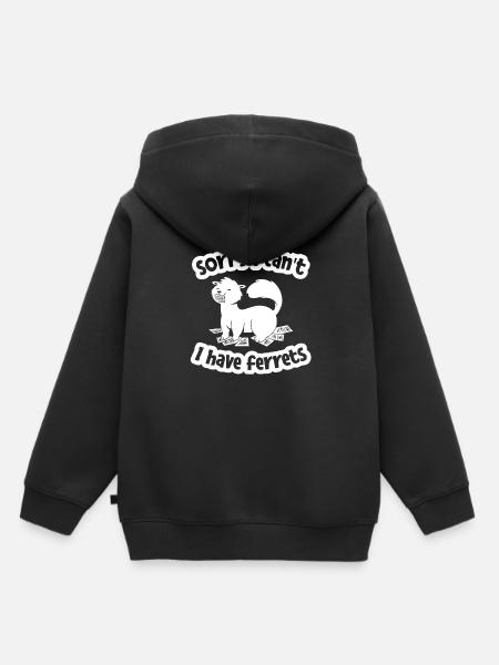 Frettchen Iltis - Kinder Premium Organic Hoodie - Schwarz