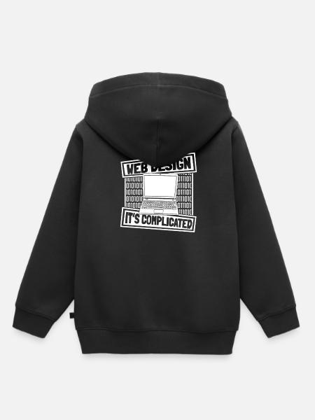 Web Entwickler Webdeveloper - Kinder Premium Organic Hoodie - Schwarz