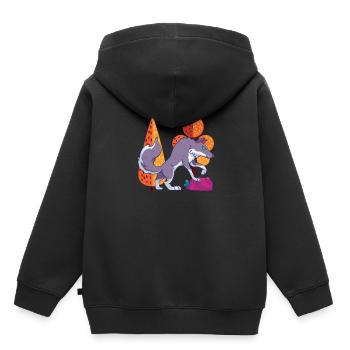 Wolf Großartig - Kinder Premium Organic Hoodie - Schwarz - Hinten - AI Model Kid Male (0cm)