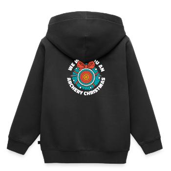 Tir à l’arc Archer de tir à l’arc - Sweat Premium à capuche enfant bio - noir - Dos - AI Model Kid Male (0cm)