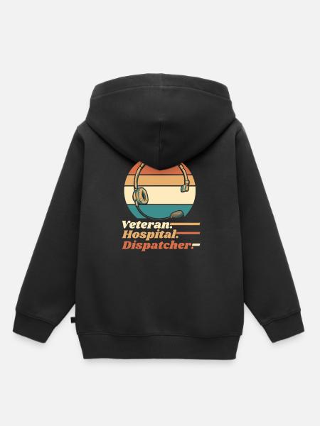 Notruf Leitstelle Einsatzzentrale - Kinder Premium Organic Hoodie - Schwarz