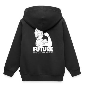Krankenschwester Zukunft - Kinder Premium Organic Hoodie - Schwarz - Hinten - AI Model Kid Male (0cm)