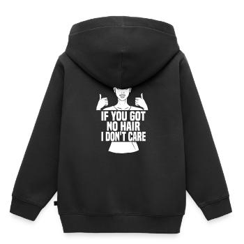 Krankenschwester Haar - Kinder Premium Organic Hoodie - Schwarz - Hinten - AI Model Kid Male (0cm)