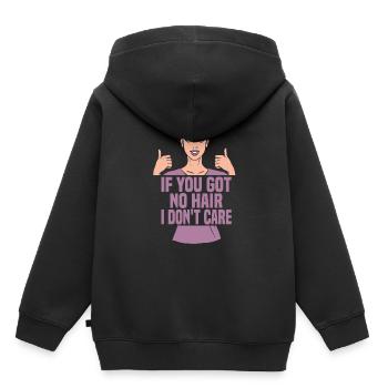 Krankenschwester Haar - Kinder Premium Organic Hoodie - Schwarz - Hinten - AI Model Kid Male (0cm)