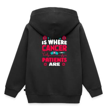 Infirmière patiente - Sweat Premium à capuche enfant bio - noir - Dos - AI Model Kid Male (0cm)