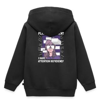 Psychologie Psychologe - Kinder Premium Organic Hoodie - Schwarz - Hinten - AI Model Kid Male (0cm)