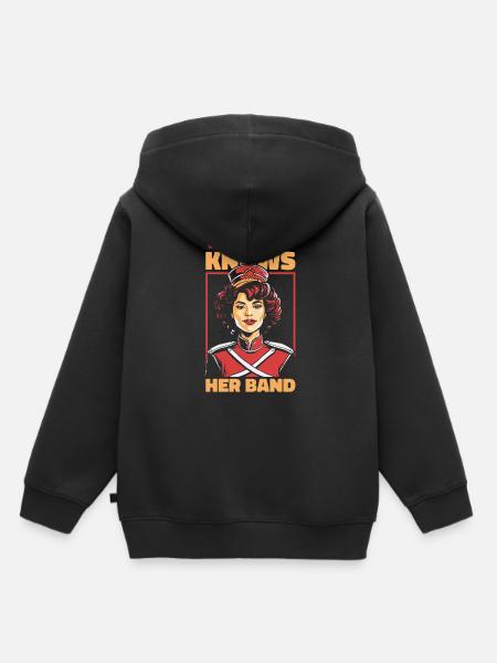 Fanfahrenzug Spielmannszug - Kinder Premium Organic Hoodie - Schwarz