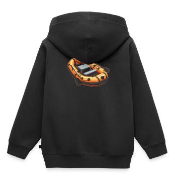 Rafting - Sweat Premium à capuche enfant bio - noir - Dos - AI Model Kid Male (0cm)
