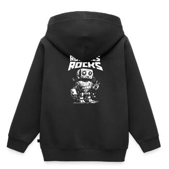 Robotique Ai Robot - Sweat Premium à capuche enfant bio - noir - Dos - AI Model Kid Male (0cm)