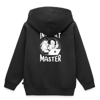 Développeur Web Développeur Web - Sweat Premium à capuche enfant bio - noir - Dos - AI Model Kid Male (0cm)