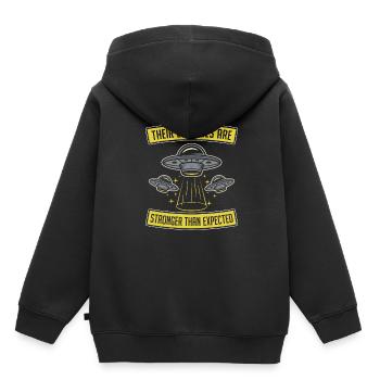 Space Space Funny Astroid Diversion - Sweat Premium à capuche enfant bio - noir - Dos - AI Model Kid Male (0cm)