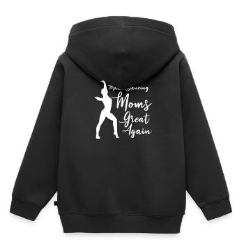 Maman Mère Mère Danse Mère - Sweat Premium à capuche enfant bio - noir - Dos - AI Model Kid Male (0cm)