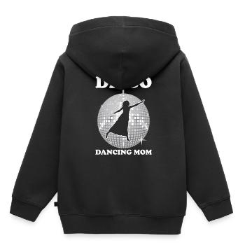 Mom Mutter Disko Tanz Mutter - Kinder Premium Organic Hoodie - Schwarz - Hinten - AI Model Kid Male (0cm)