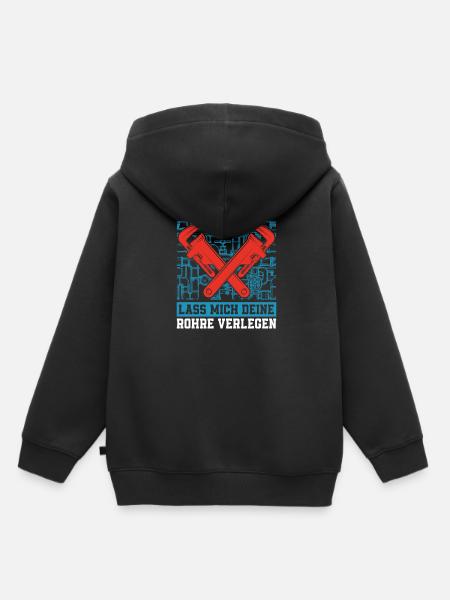 Rohrleitungsbauer Komisch - Kinder Premium Organic Hoodie - Schwarz