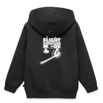 Distributeur de vols du centre de contrôle des appels d’urgence - Sweat Premium à capuche enfant bio - noir - Dos - AI Model Kid Male (0cm)