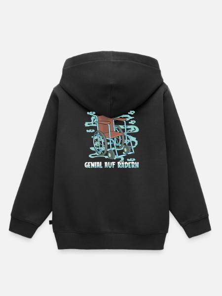 Rollstuhl Rollstuhlfahrer - Kinder Premium Organic Hoodie - Schwarz