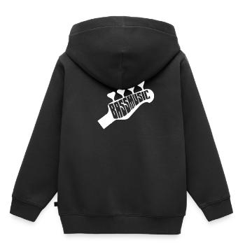 Bassist Bass Gitarre Basser Musik - Kinder Premium Organic Hoodie - Schwarz - Hinten - AI Model Kid Male (0cm)