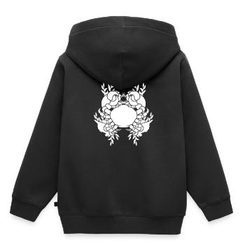 Sternzeichen Krebs Symbol - Kinder Premium Organic Hoodie - Schwarz - Hinten - AI Model Kid Male (0cm)