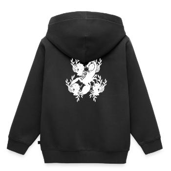 Sternzeichen Krebs Symbol - Kinder Premium Organic Hoodie - Schwarz - Hinten - AI Model Kid Male (0cm)