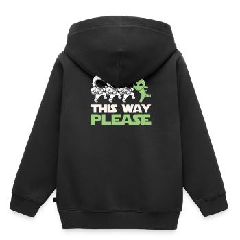 Colonisation de l’espace - Sweat Premium à capuche enfant bio - noir - Dos - AI Model Kid Male (0cm)