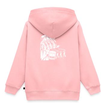 Spielmannszug Drums - Kinder Premium Organic Hoodie - Rosa - Hinten - AI Model Kid Female (0cm)