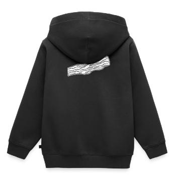 Bacon Speck - Kinder Premium Organic Hoodie - Schwarz - Hinten - AI Model Kid Male (0cm)