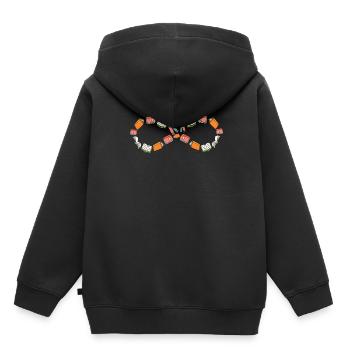 Rat de bibliothèque rat de bibliothèque infini - Sweat Premium à capuche enfant bio - noir - Dos - AI Model Kid Male (0cm)
