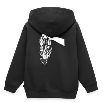 Hummer Lobster - Kinder Premium Organic Hoodie - Schwarz - Hinten - AI Model Kid Male (0cm)