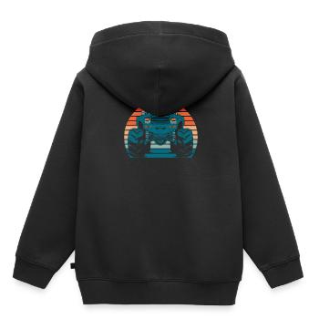Monster Truck - Sweat Premium à capuche enfant bio - noir - Dos - AI Model Kid Male (0cm)