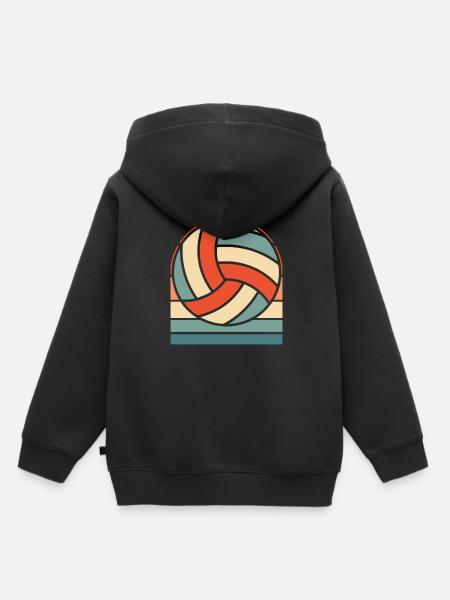 Volleyball Volleyballer - Kinder Premium Organic Hoodie - Schwarz