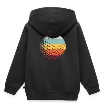 Golf Golfer Golfen - Kinder Premium Organic Hoodie - Schwarz - Hinten - AI Model Kid Male (0cm)