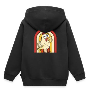 Chicken Hen - Kids Premium Organic Hoodie - black - Back - AI Model Kid Male (0cm)