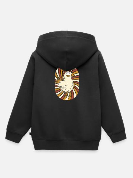 Huhn Henne - Kinder Premium Organic Hoodie - Schwarz