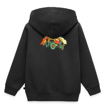 Monster Truck - Sweat Premium à capuche enfant bio - noir - Dos - AI Model Kid Male (0cm)